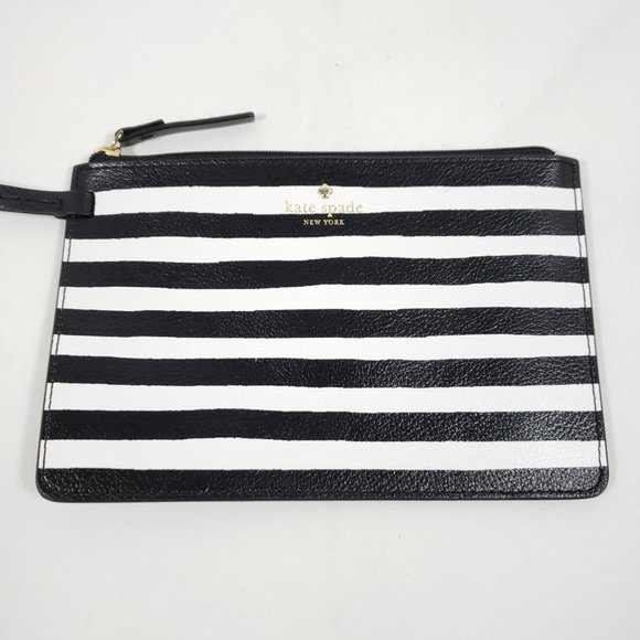 Kate Spade Arch Place Mya Reversible Tote - Black/Striped - Picture 4 of 6